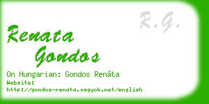 renata gondos business card